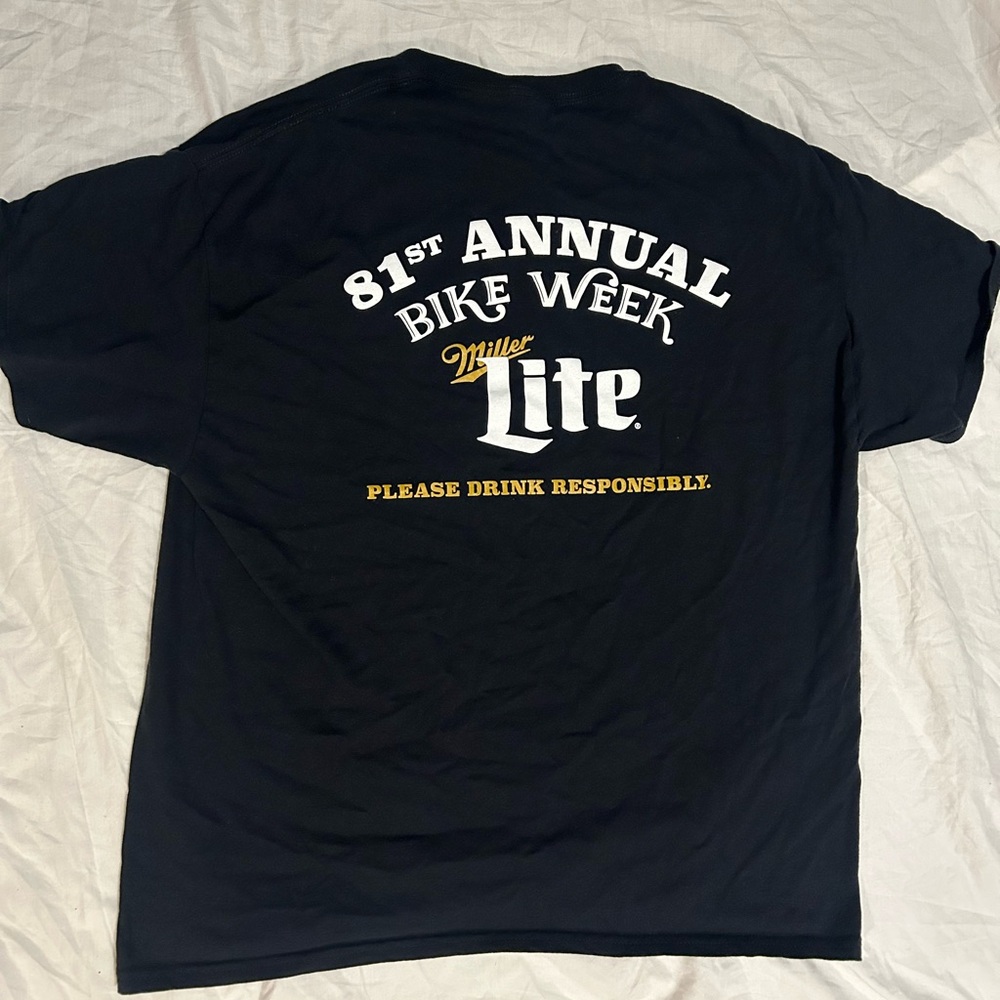 Miller lite 81st bike week t shirt